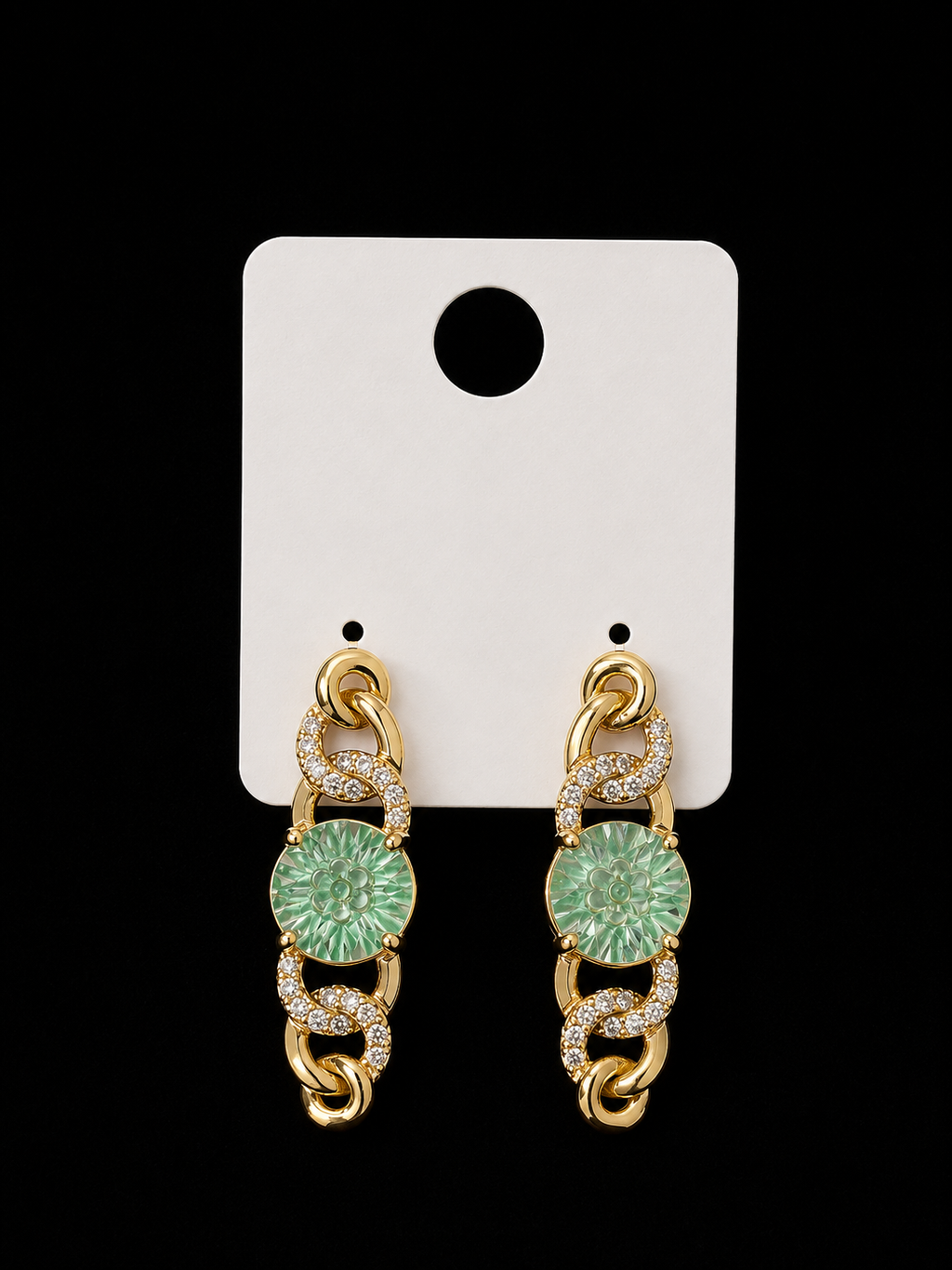 Gold-Plated Stainless Steel Earrings