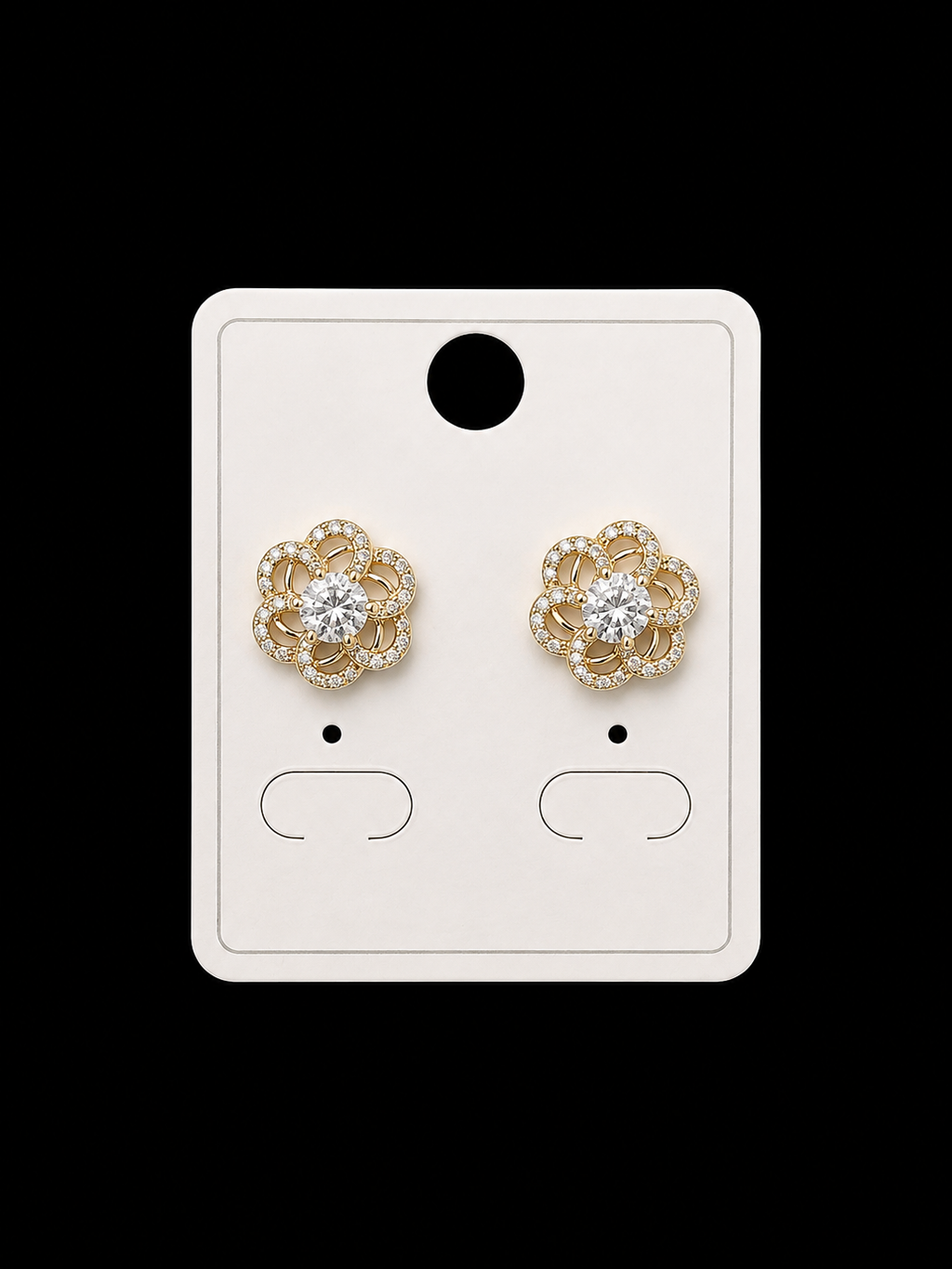 Gold-Plated Stainless Steel Earrings