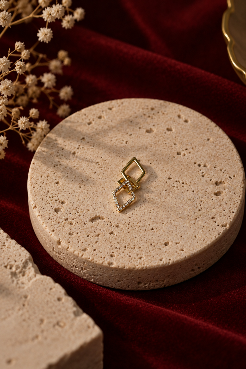 The Double Diamond Drop Pendant