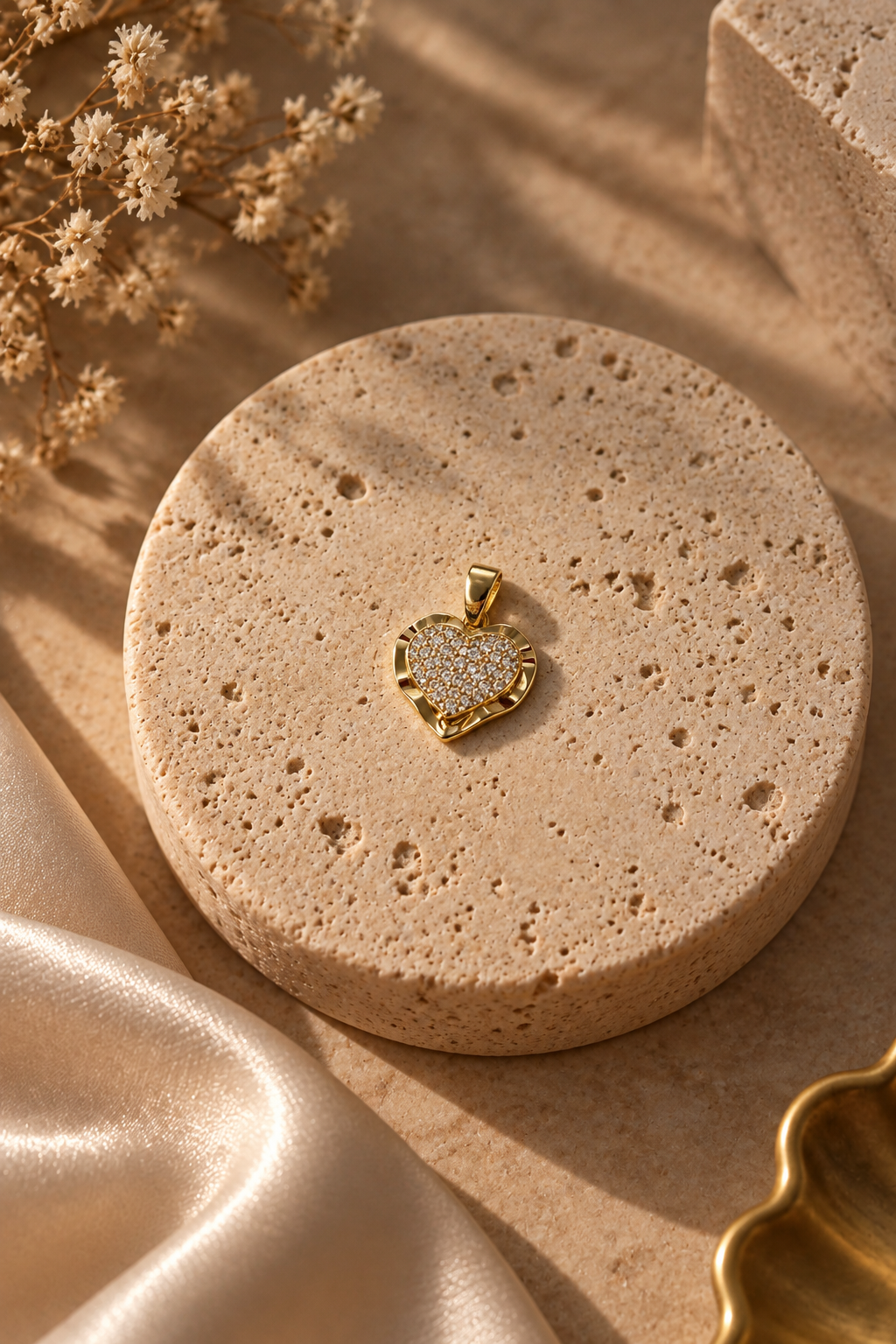 The Full Pave Heart Pendant