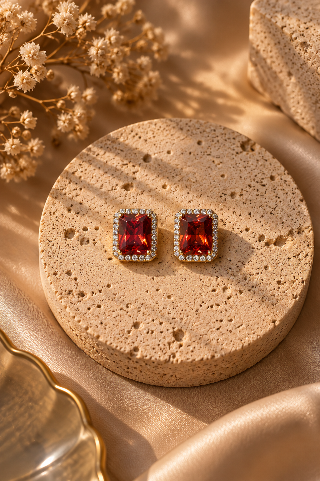 Gold-Plated Stainless Steel Earrings