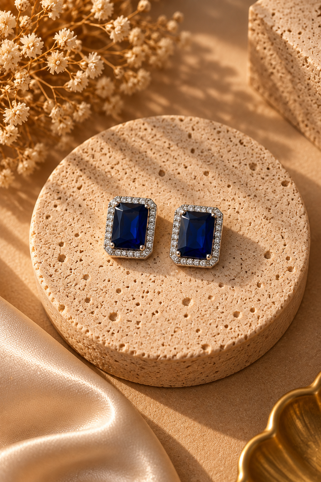 Gold-Plated Stainless Steel Earrings