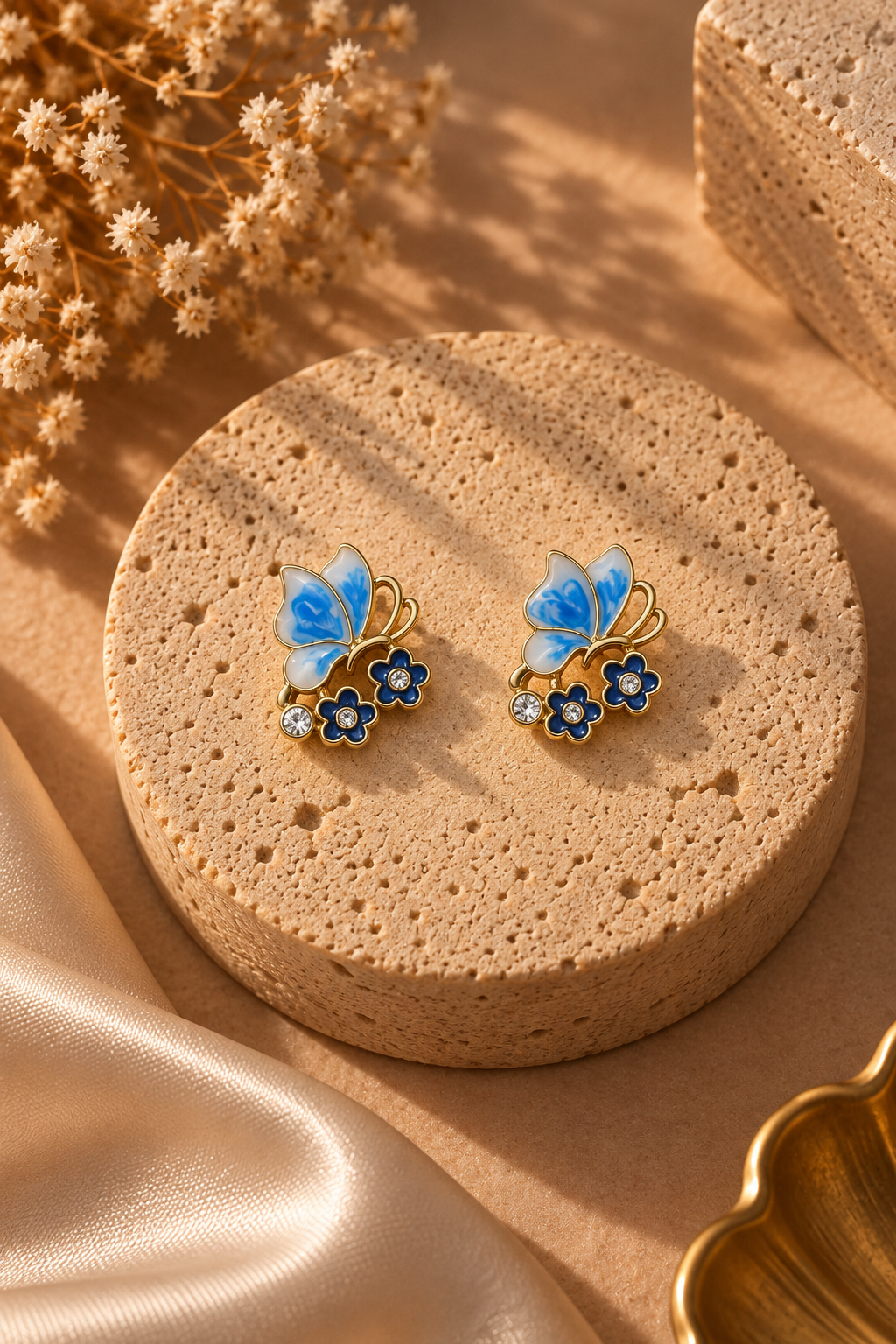 Gold-Plated Stainless Steel Earrings