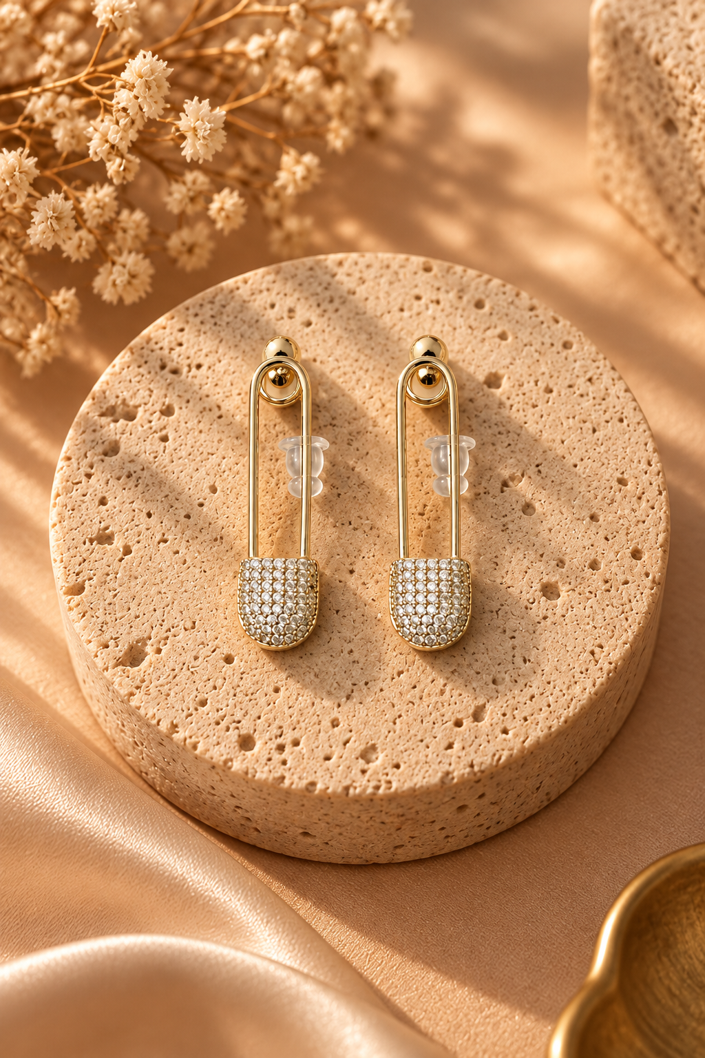Gold-Plated Stainless Steel Earrings