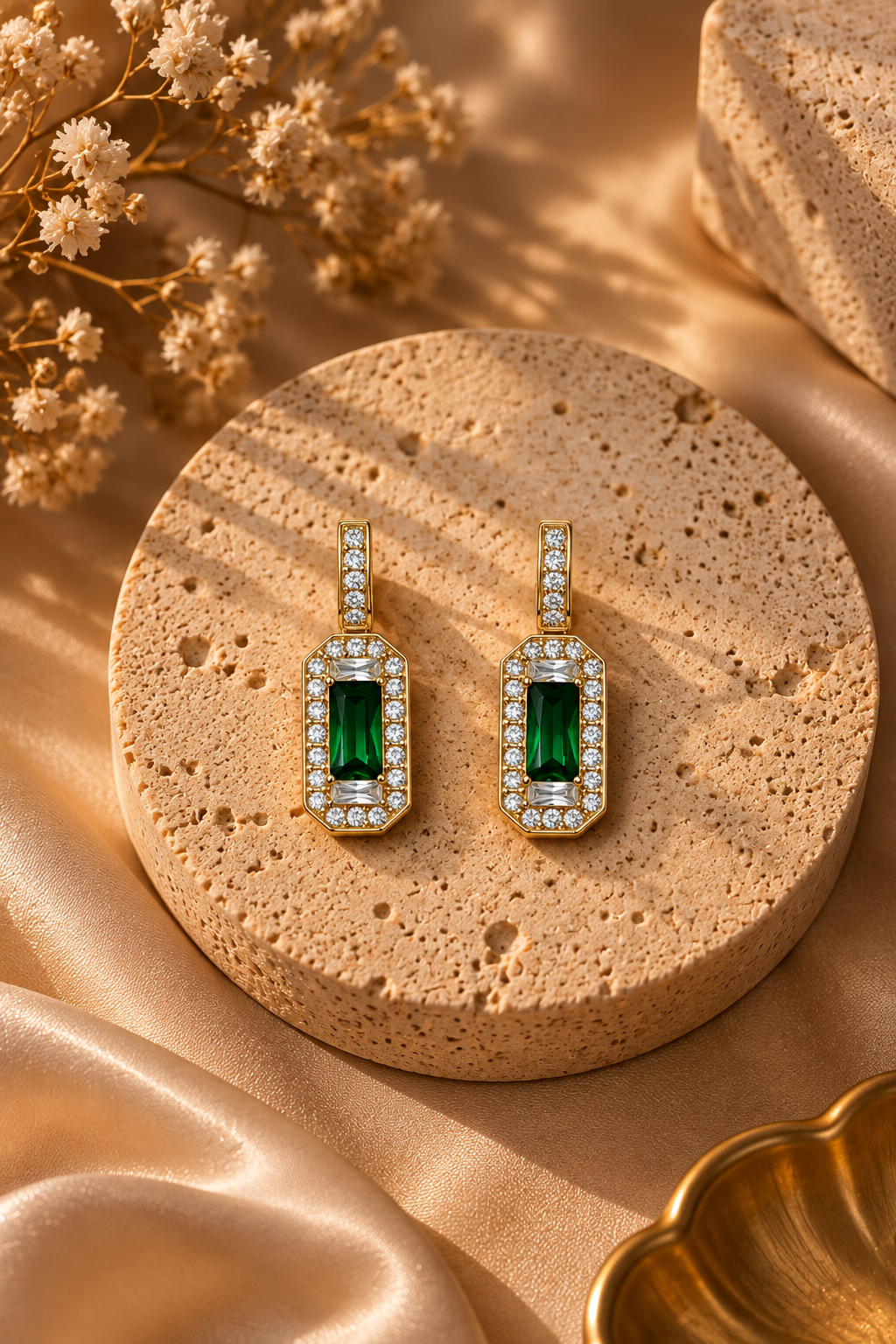 Gold-Plated Stainless Steel Earrings