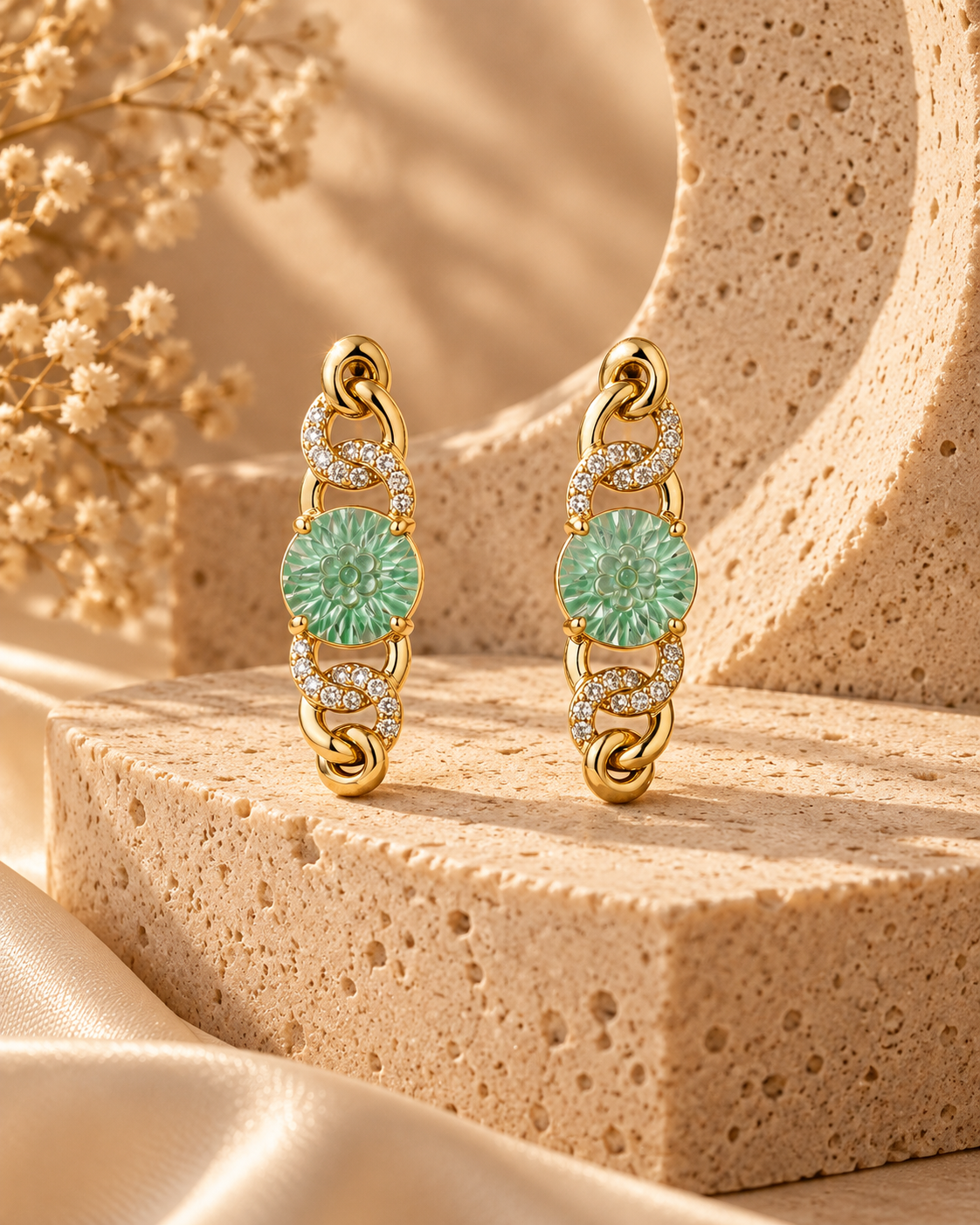 Gold-Plated Stainless Steel Earrings