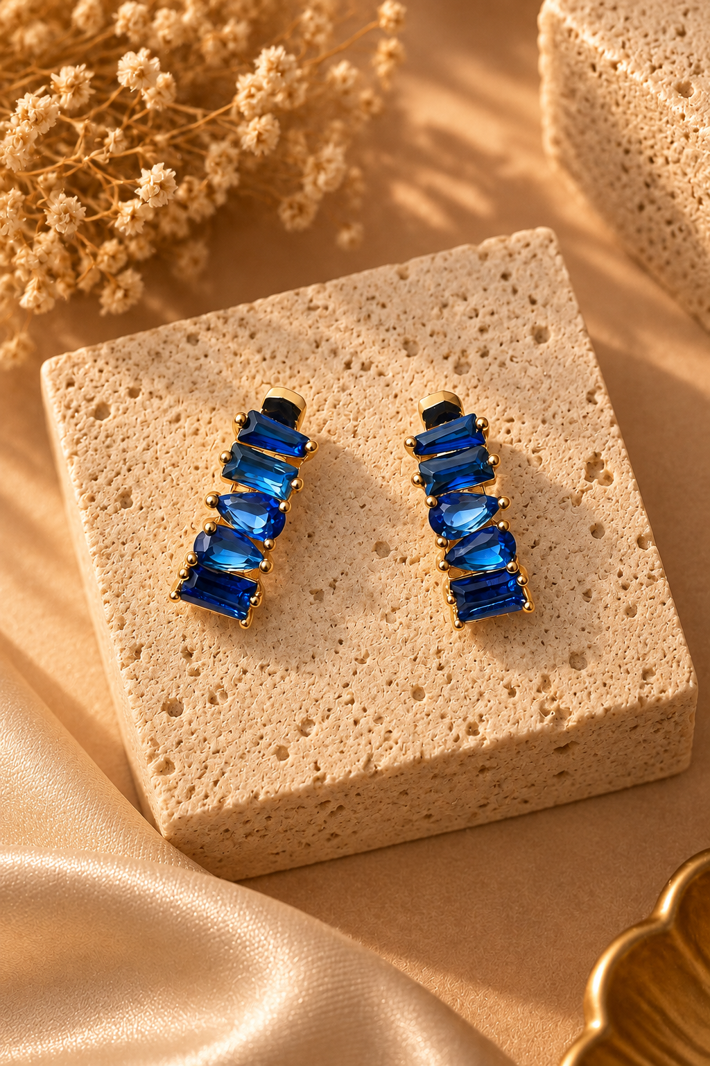 Gold-Plated Stainless Steel Earrings