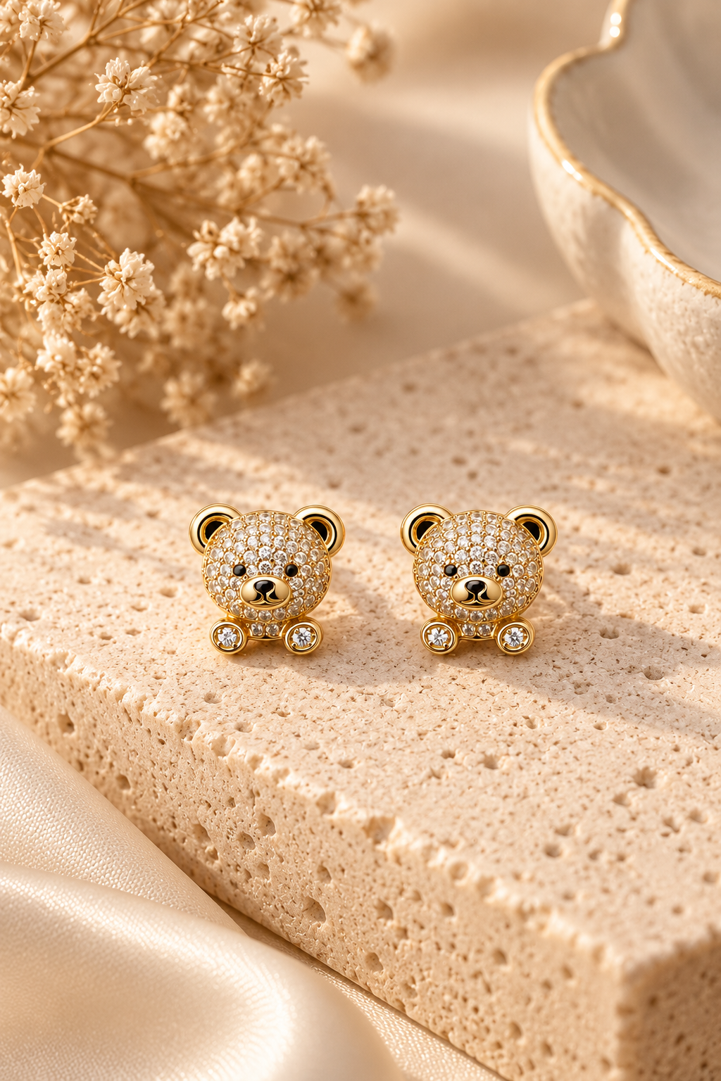 Gold-Plated Stainless Steel Earrings