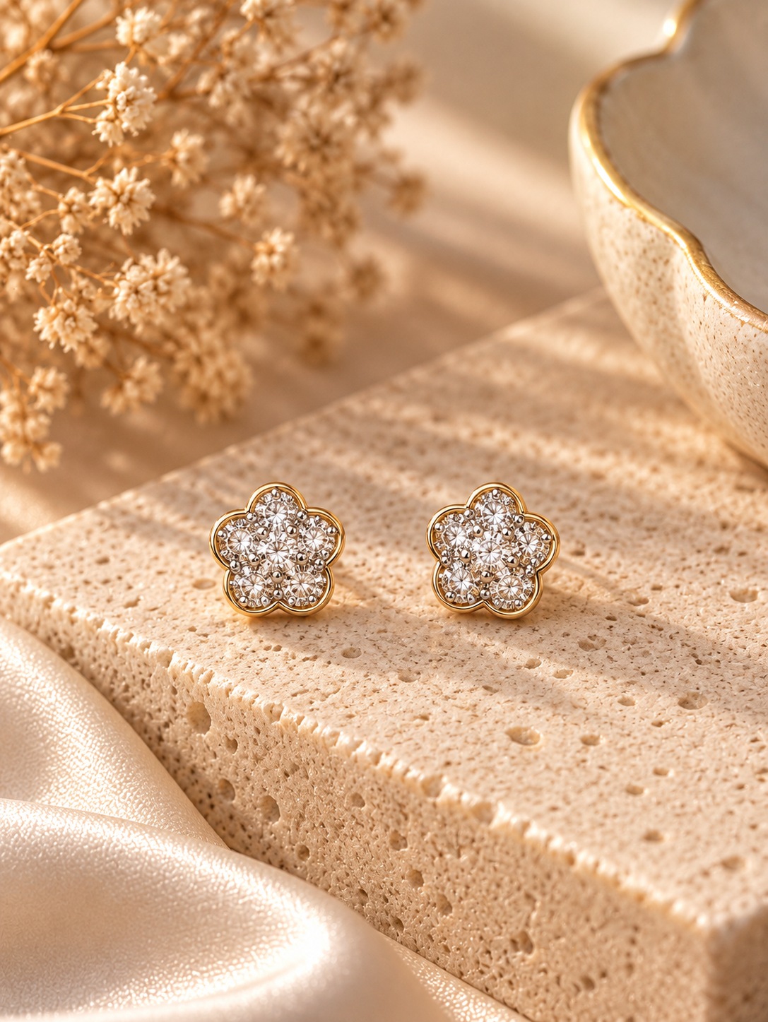 Gold-Plated Stainless Steel Earrings