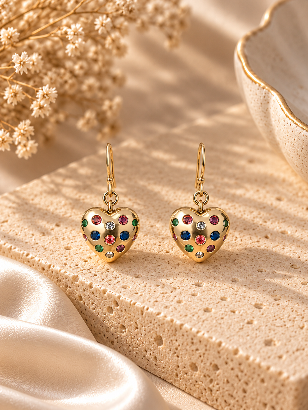 Gold-Plated Stainless Steel Earrings