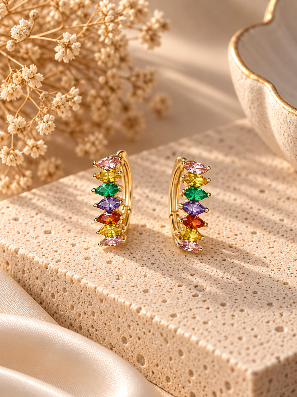 Gold-Plated Stainless Steel Earrings
