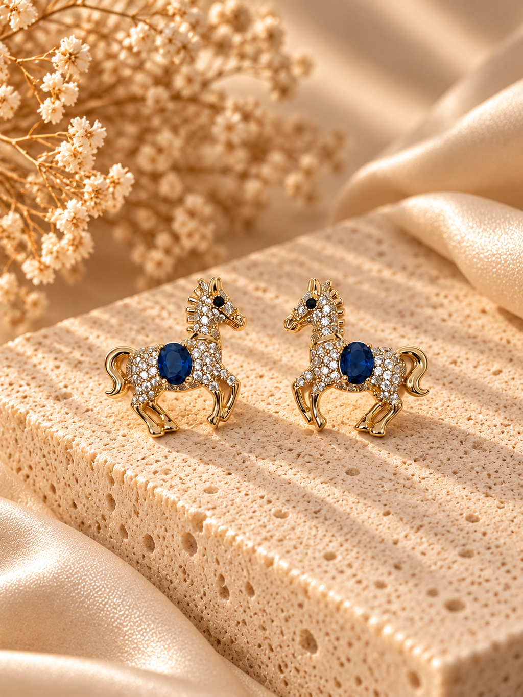 Gold-Plated Stainless Steel Earrings