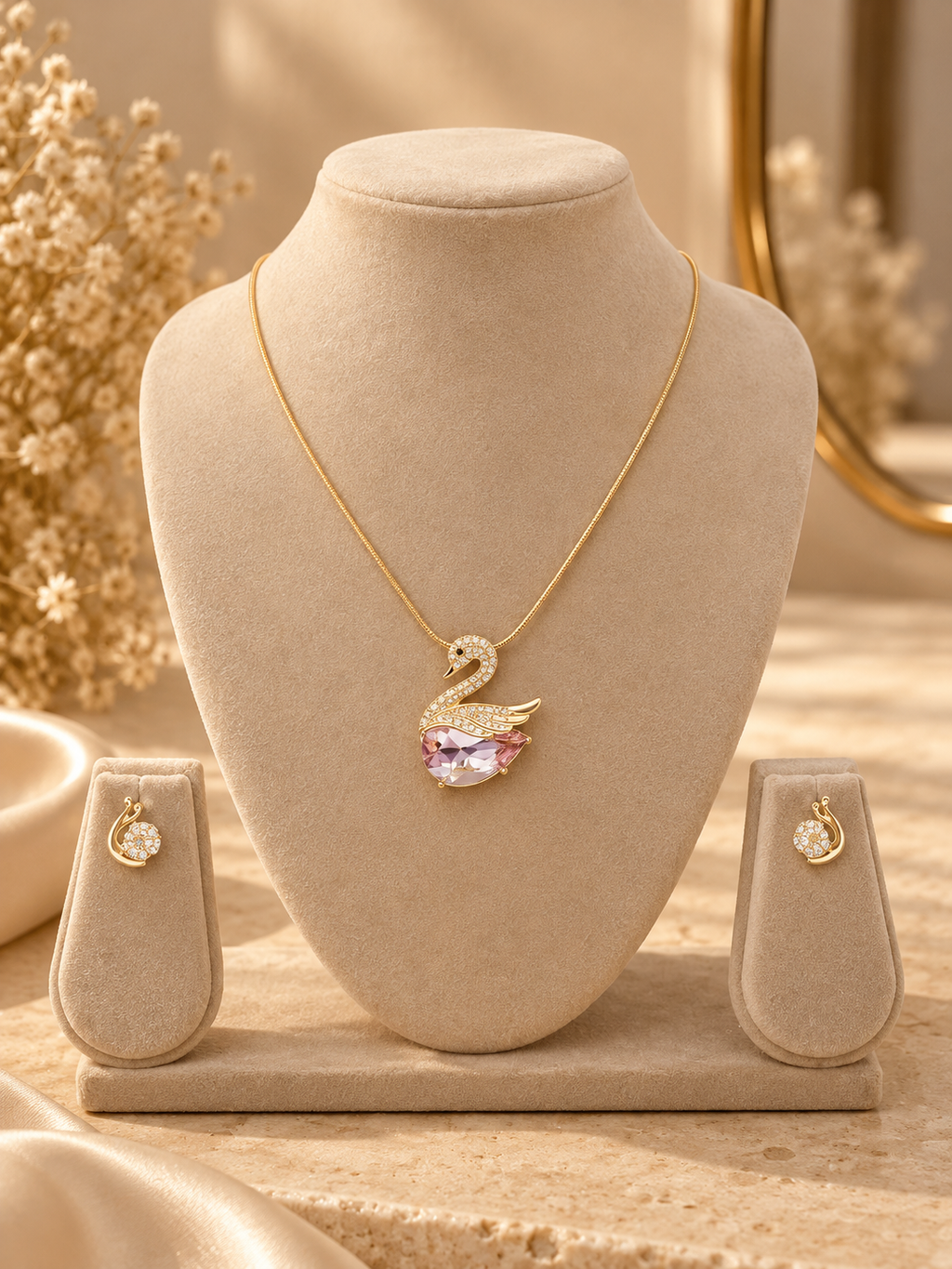 Stainless Steel Necklace & Earrings Collection