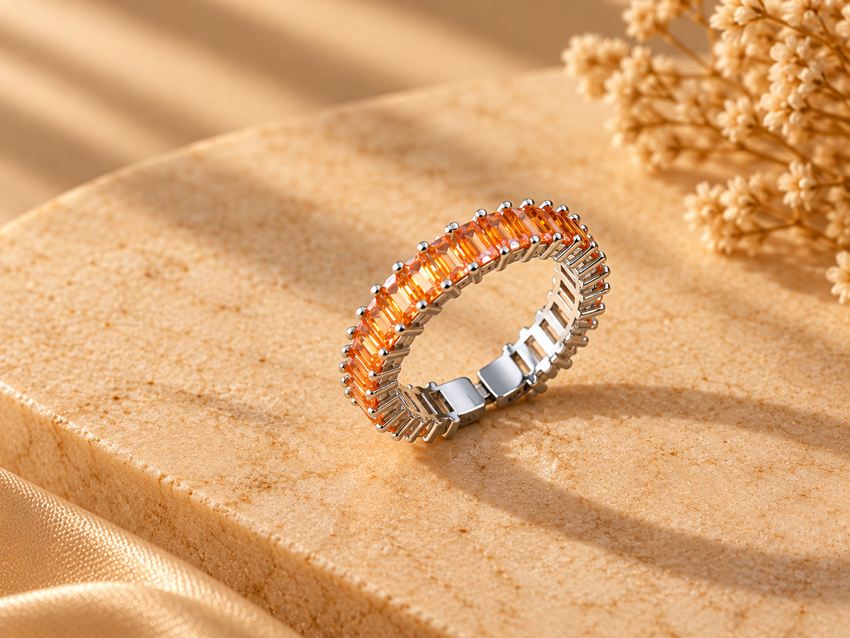Orange Stone Ring