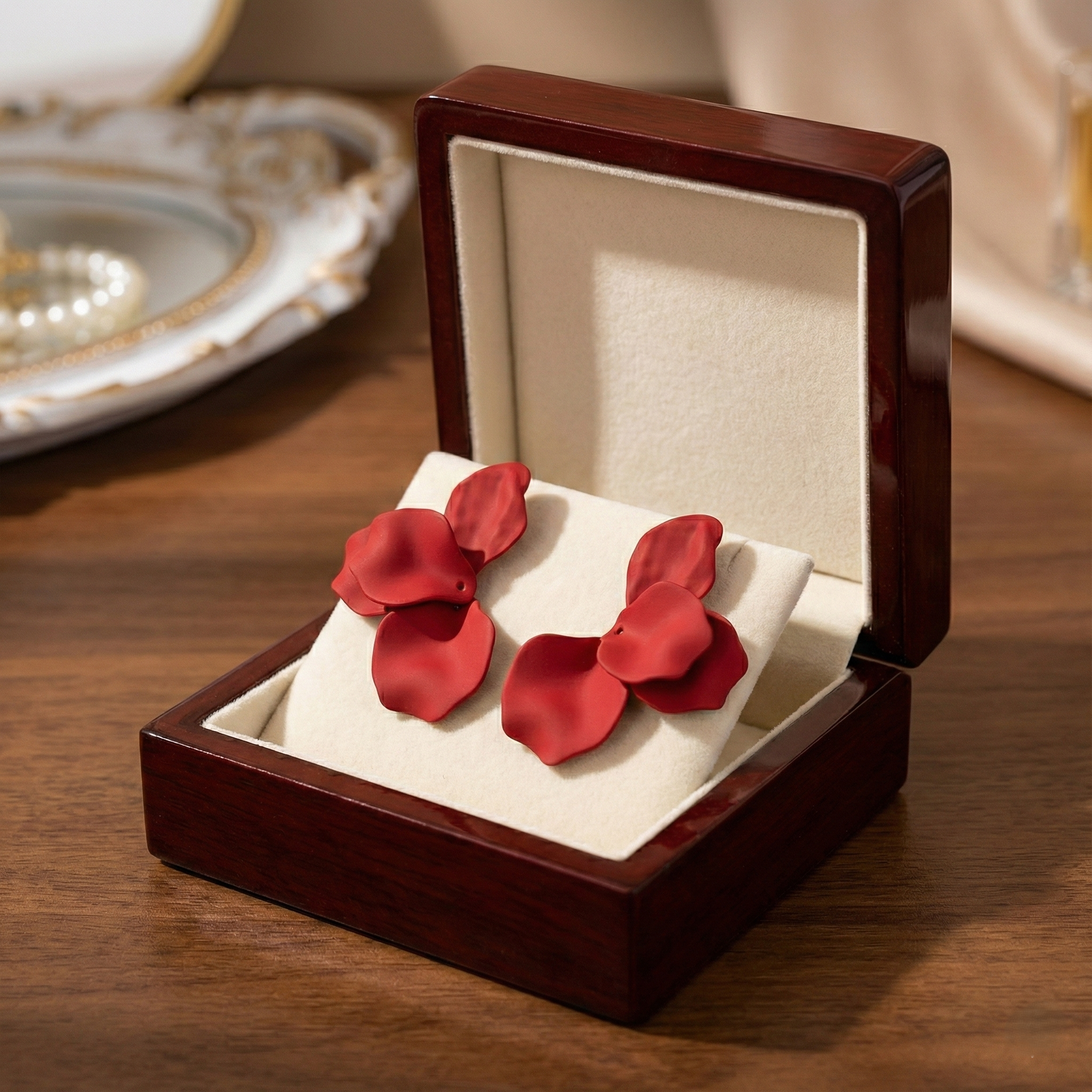 Velvet Rose Earrings