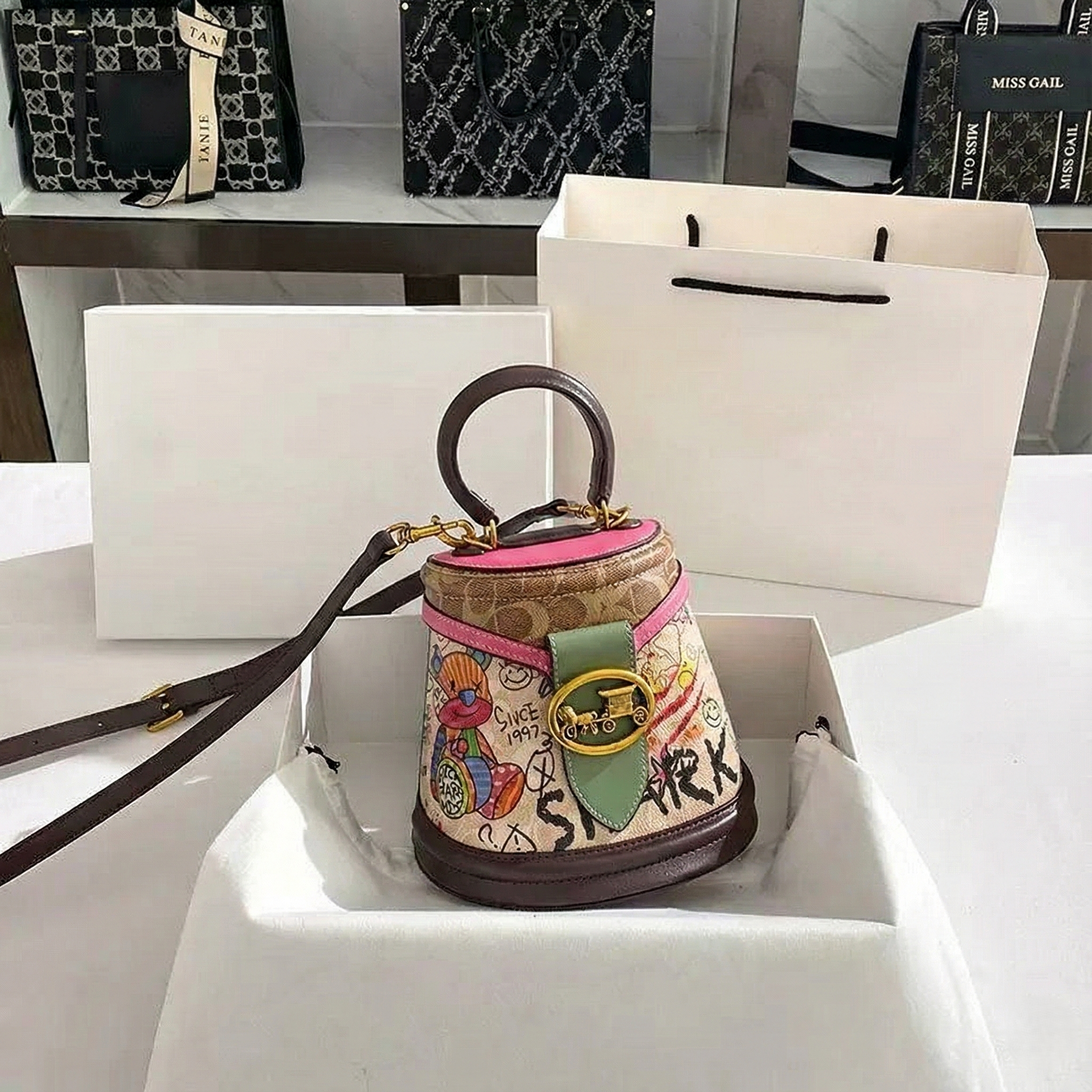 Graffiti Gala Bucket Bag