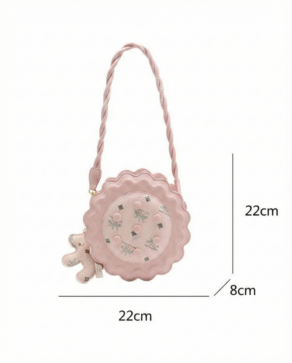 Rosé Scallop Circle Bag