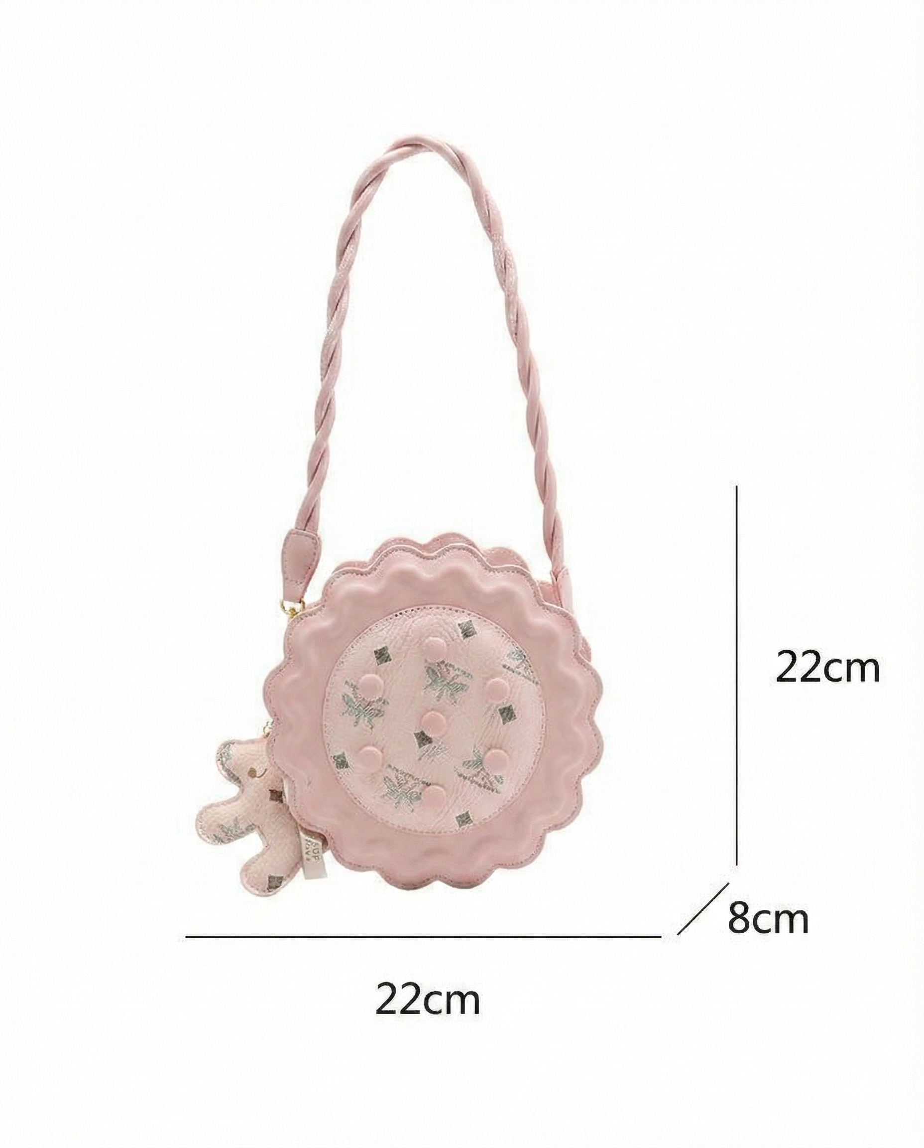 Rosé Scallop Circle Bag