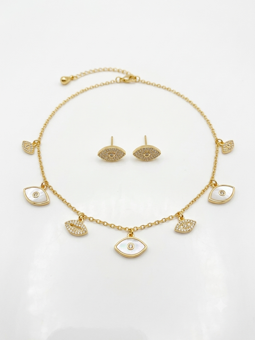 Stainless Steel Necklace & Earrings Collection