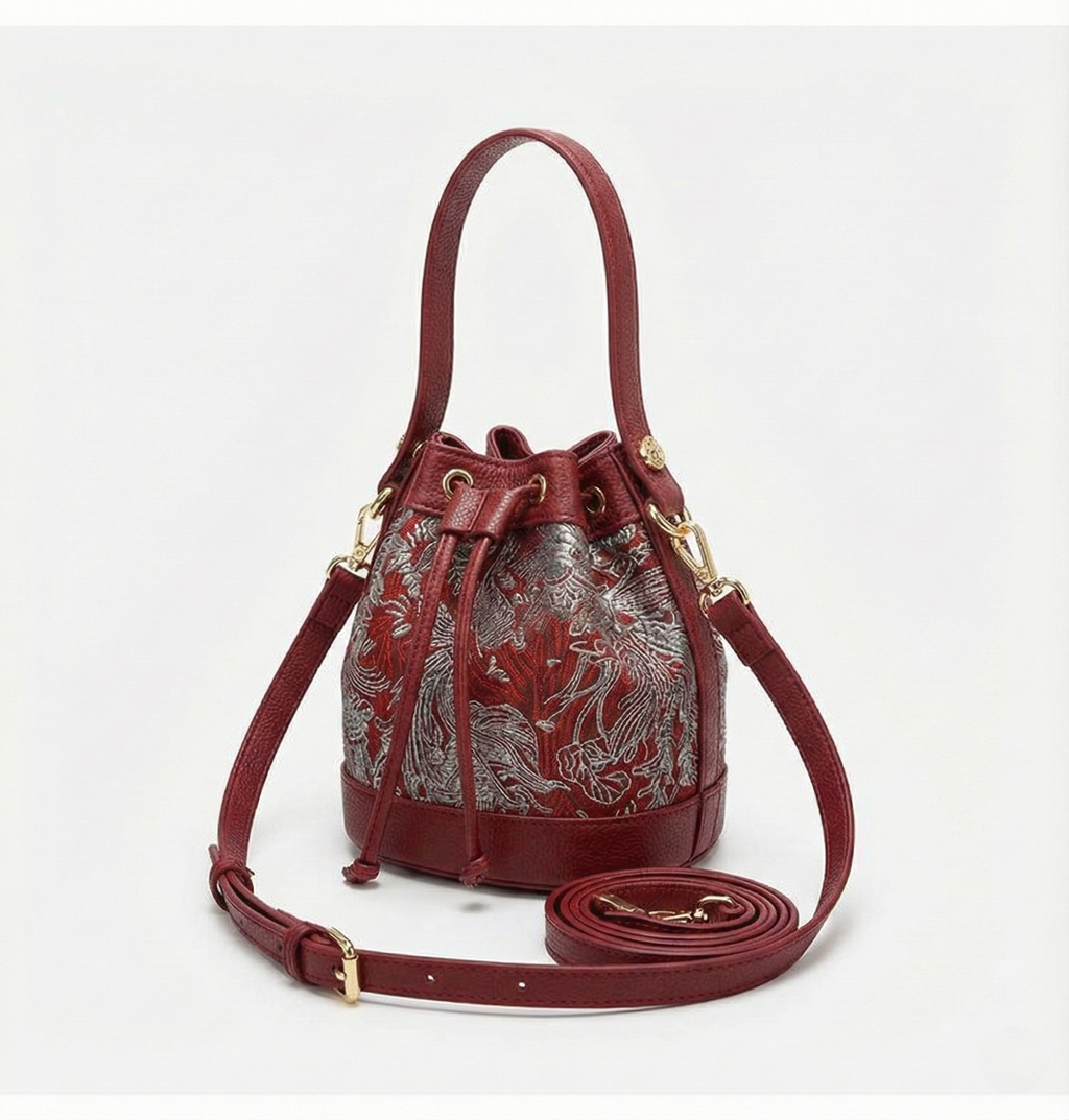 Crimson Epos Bucket Bag