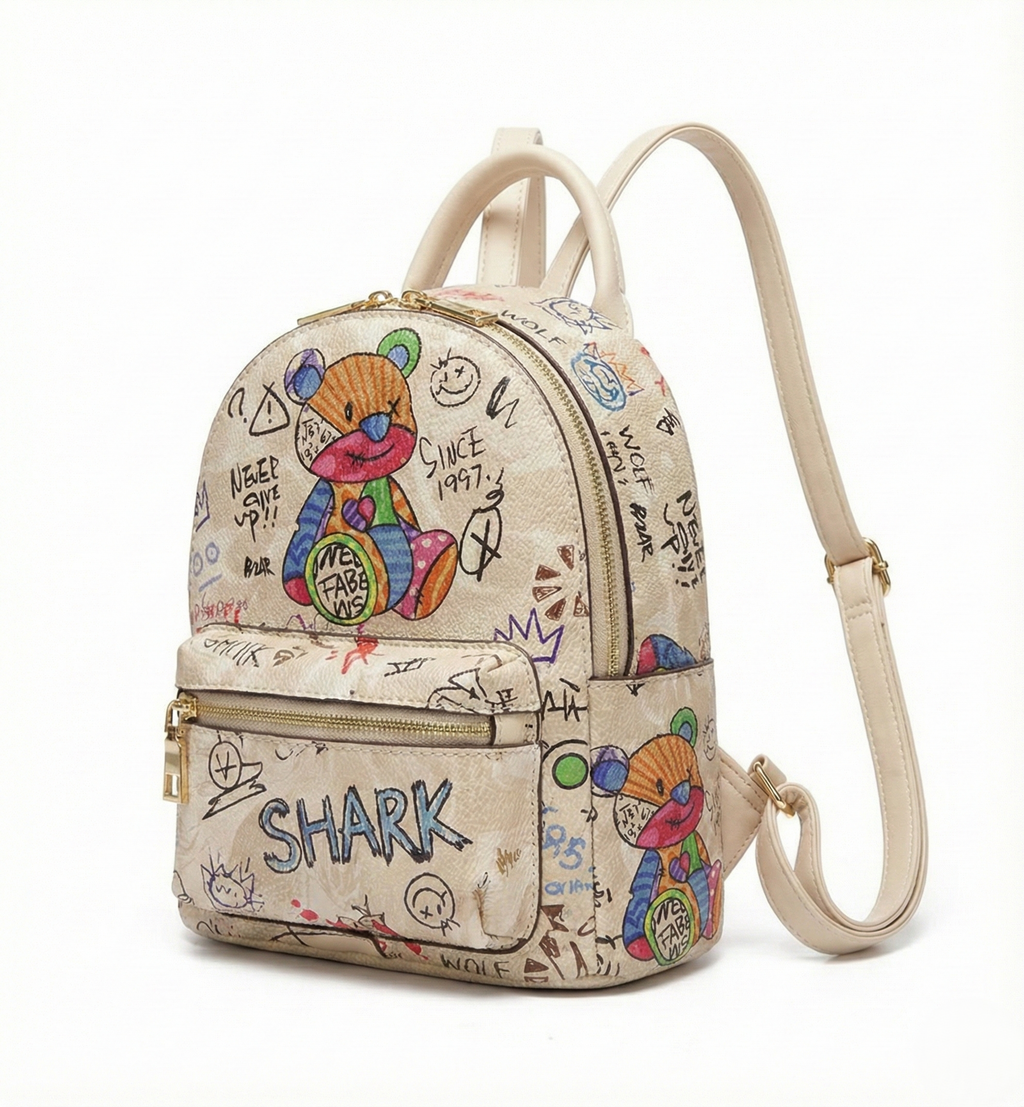 Graffiti Bear Mini Backpack