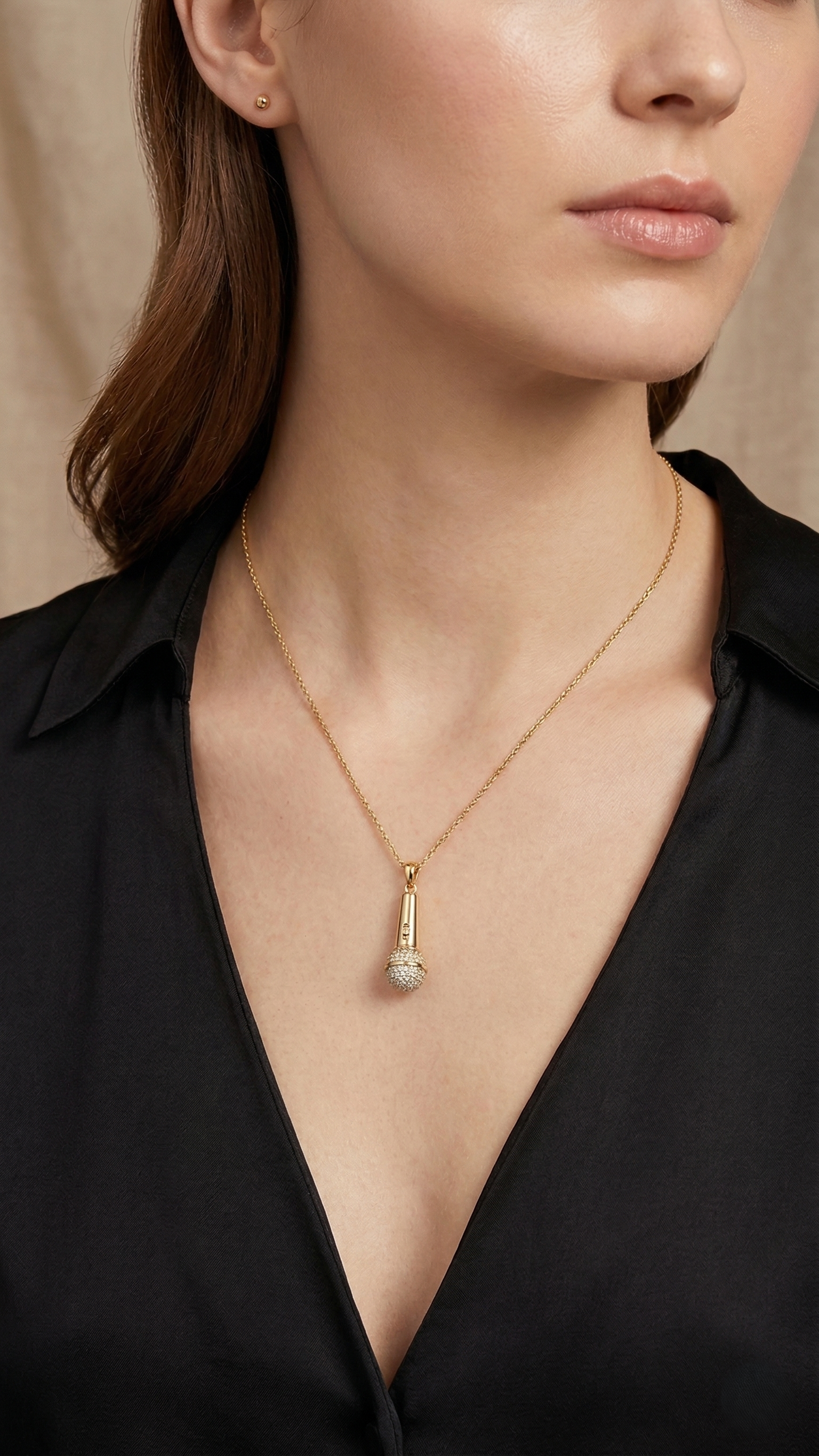 The Crystal Microphone Pendant