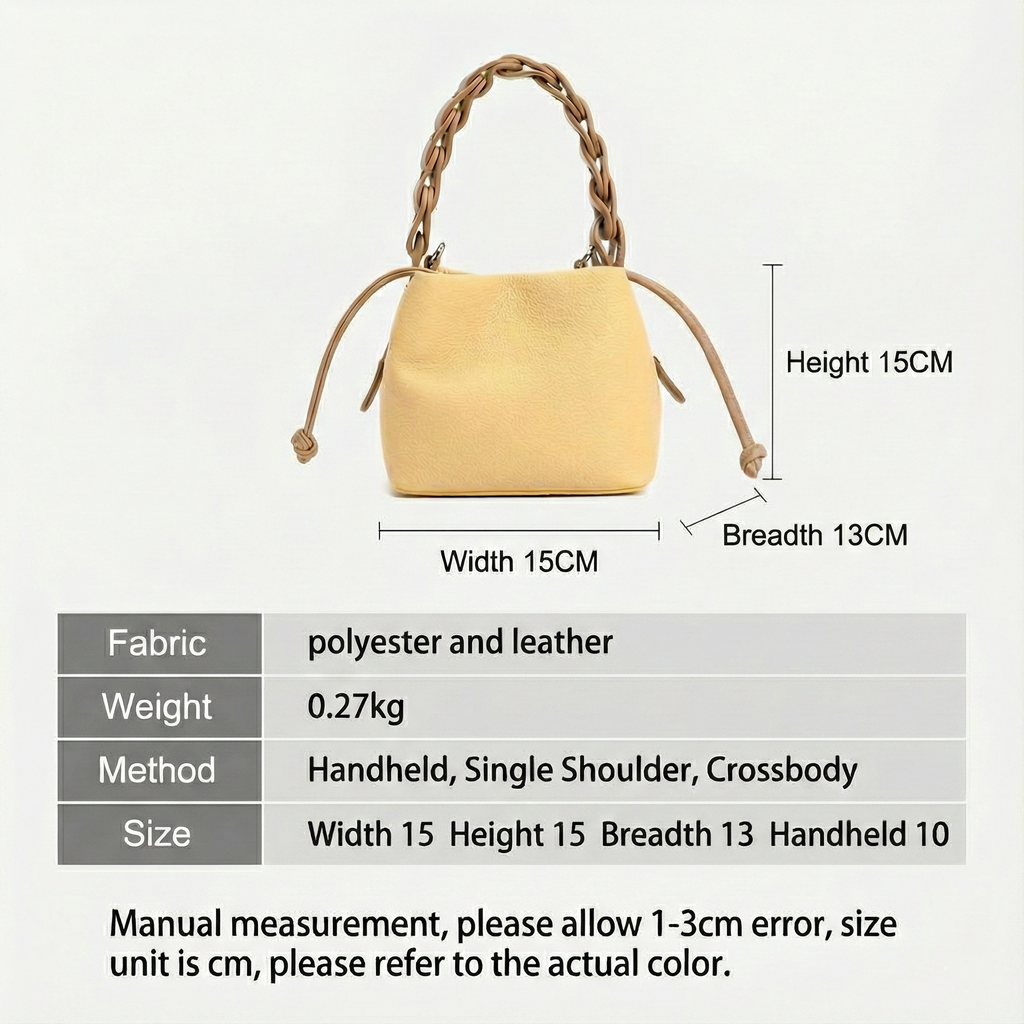 Elara Braided Bucket Bag