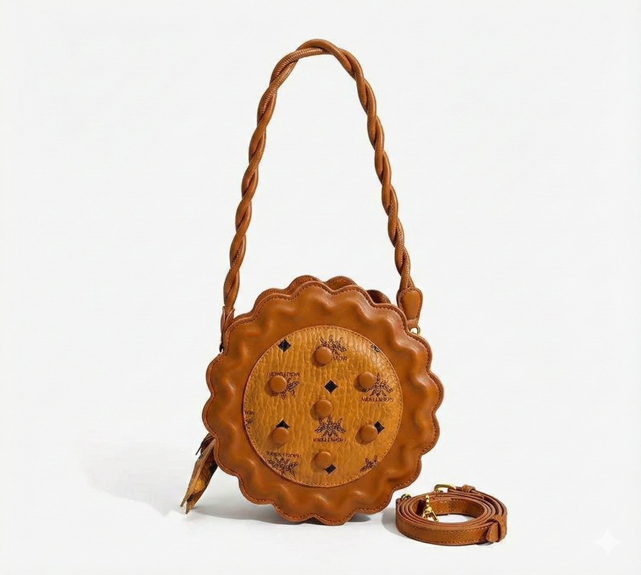 Rosé Scallop Circle Bag