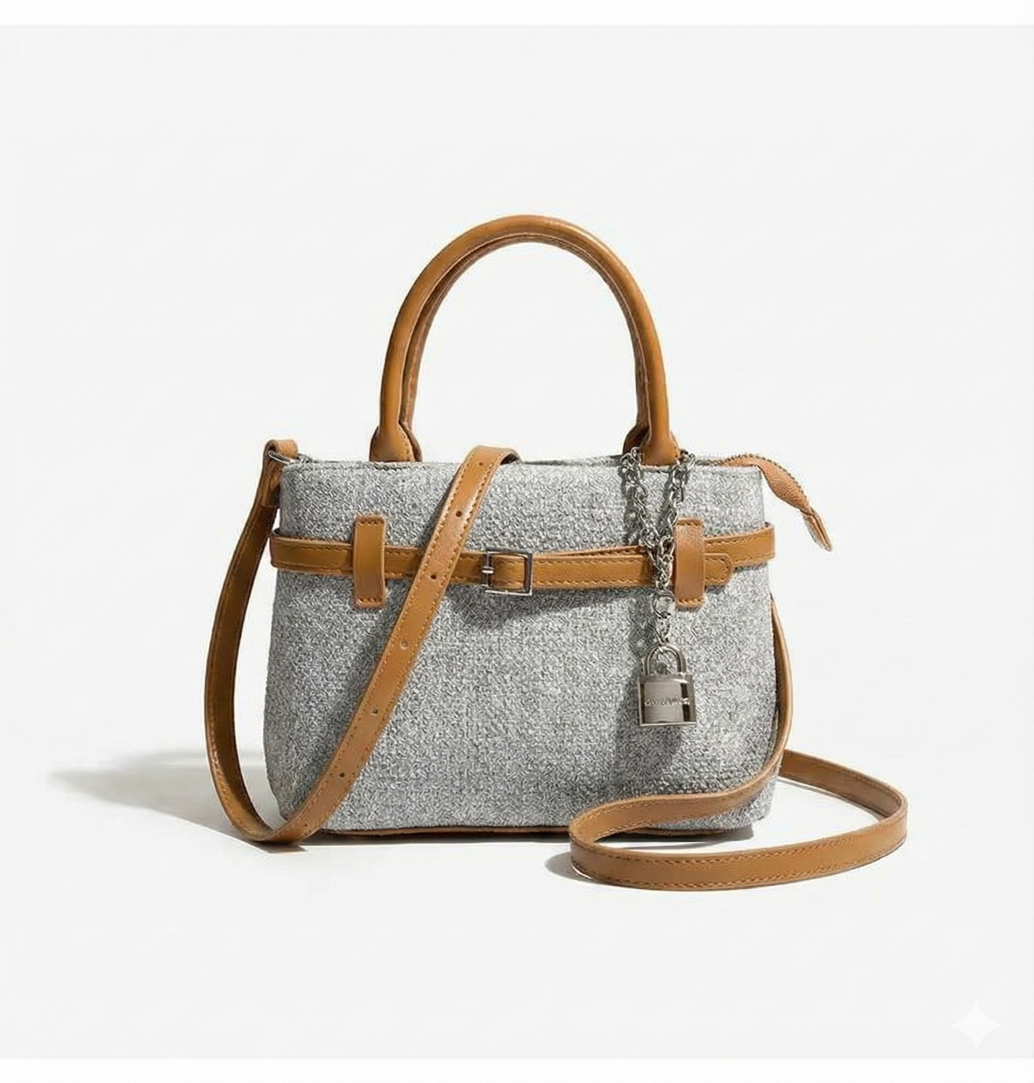 Bordeaux Belted Satchel Bag