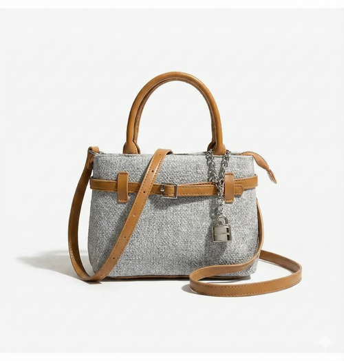 Bordeaux Belted Satchel Bag
