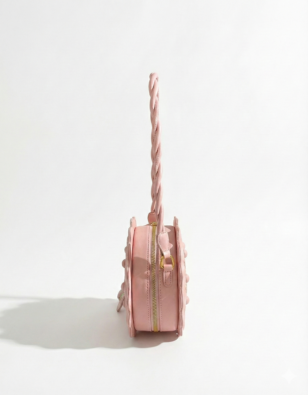 Rosé Scallop Circle Bag