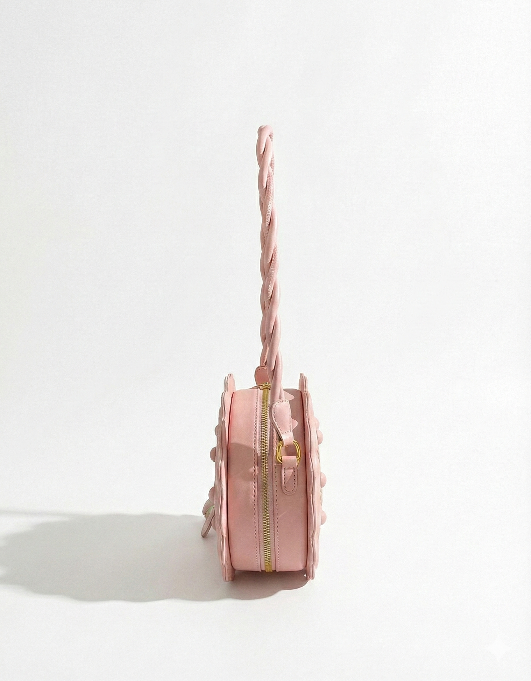 Rosé Scallop Circle Bag