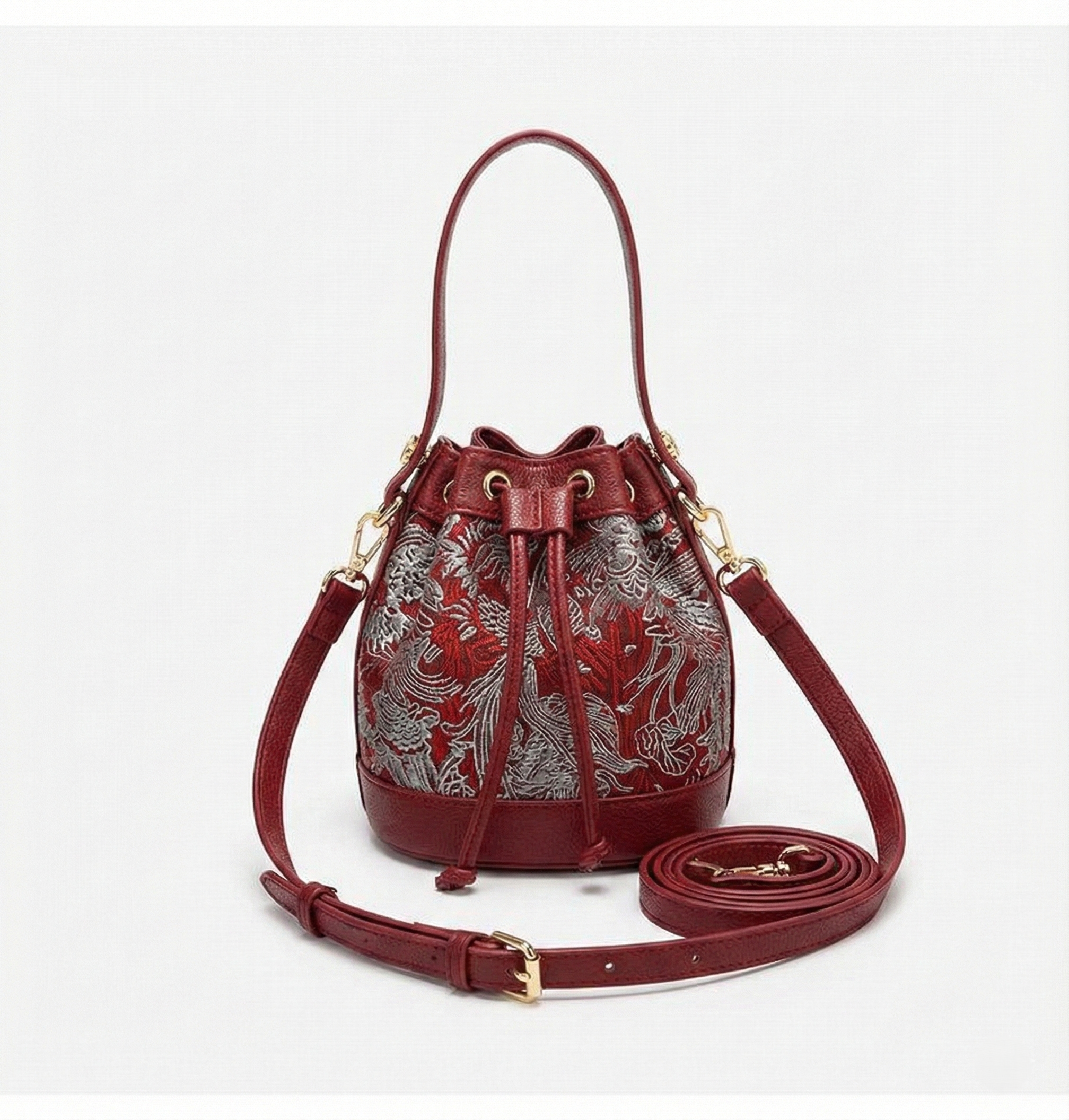 Crimson Epos Bucket Bag