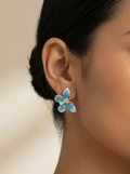 Crystal Butterfly Stud Earrings