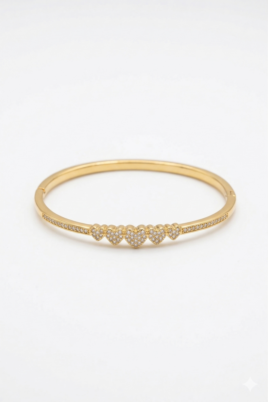 Heart Row Bracelet