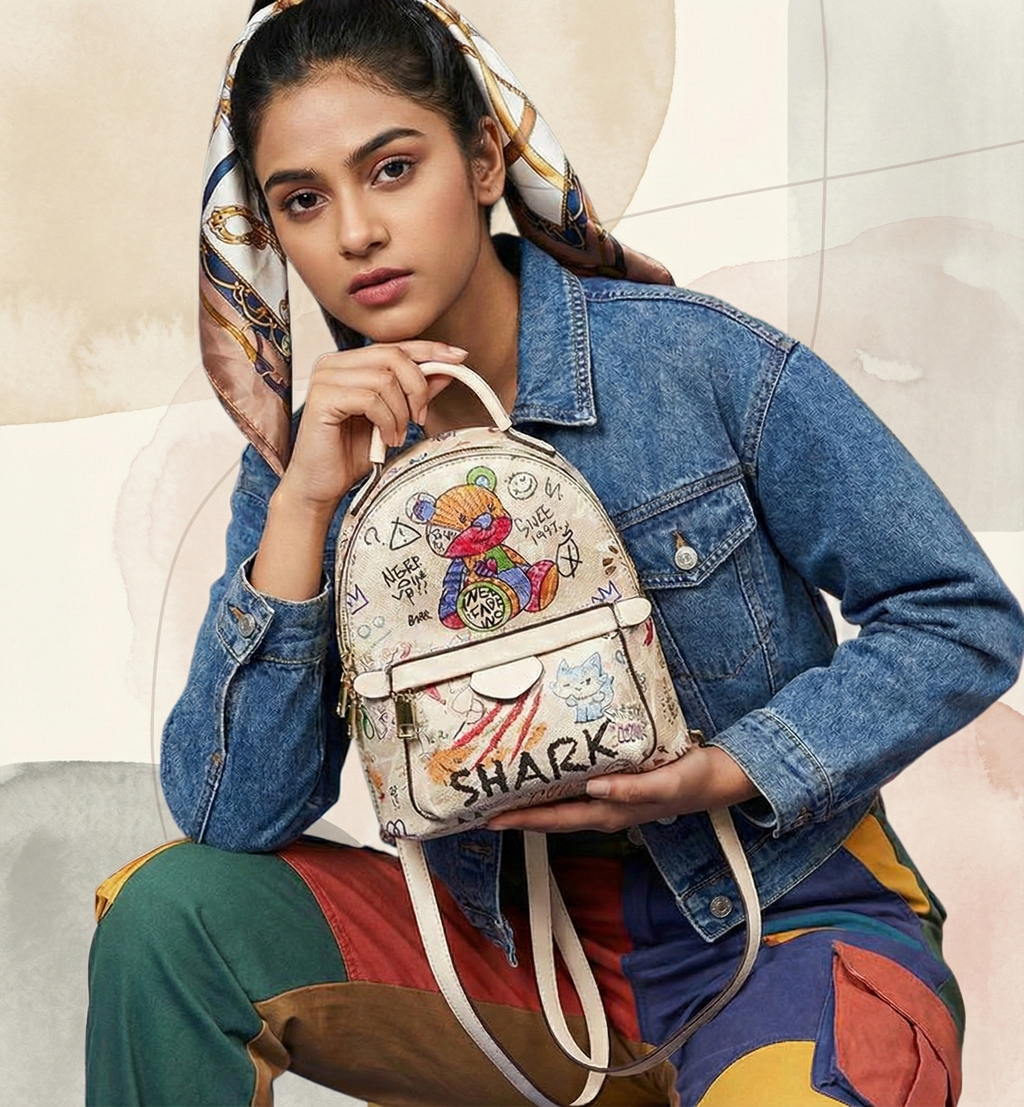 Graffiti Bear Mini Backpack