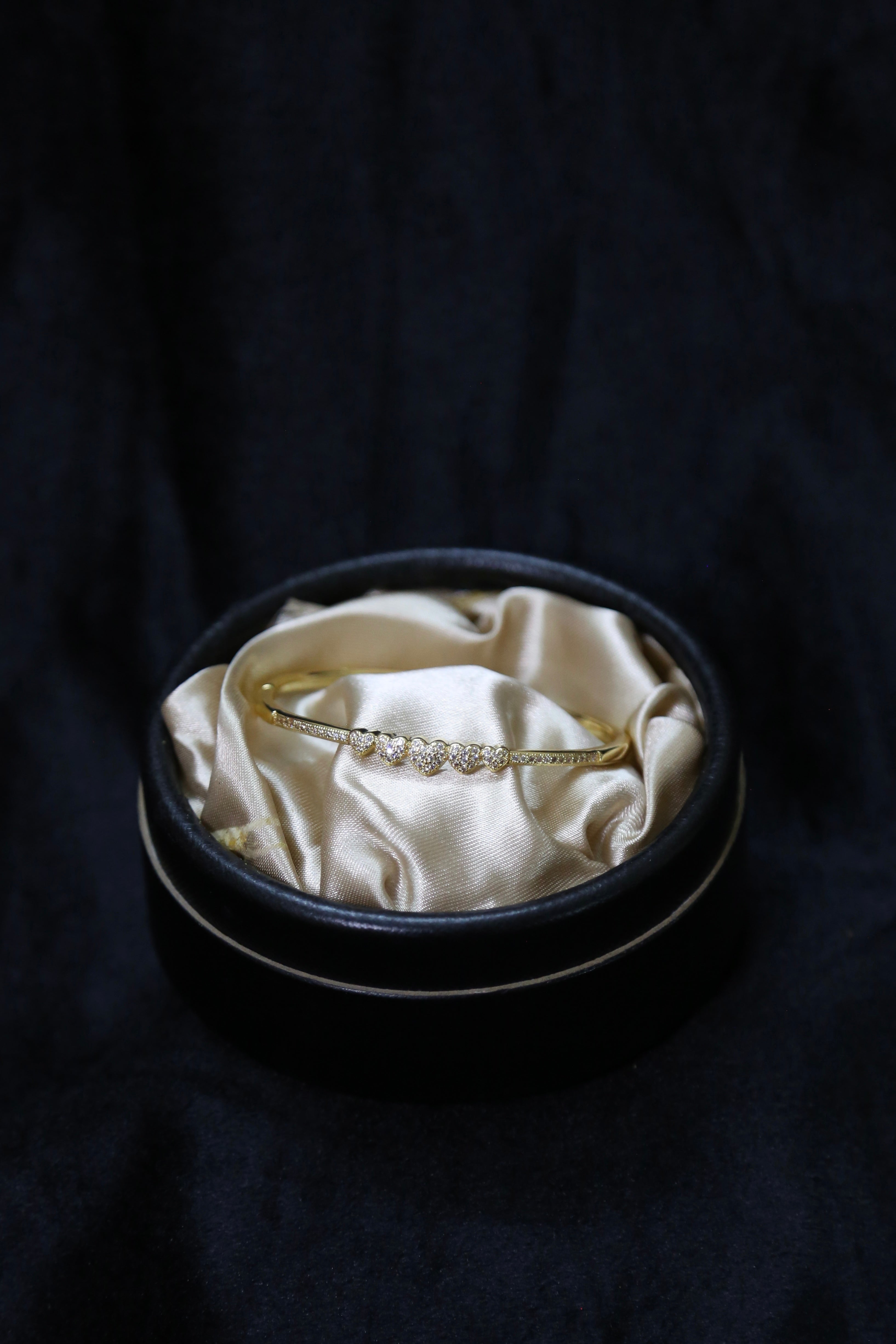 Heart Row Bracelet