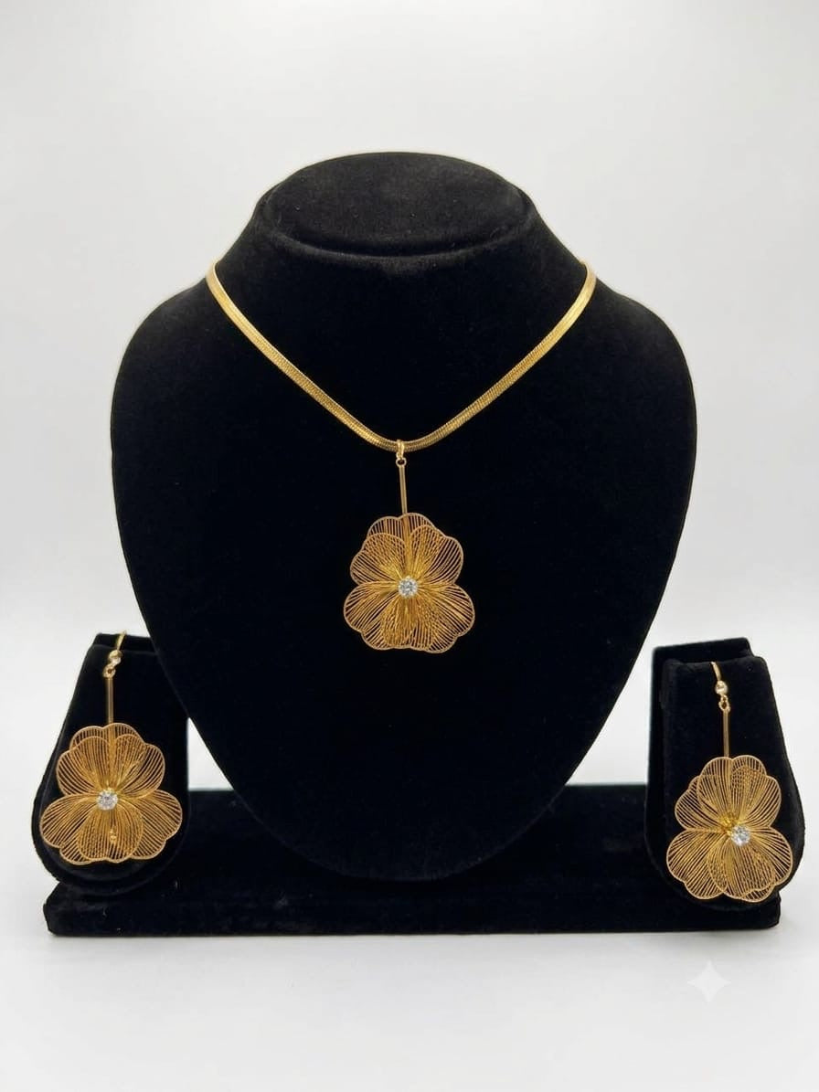 Stainless Steel Necklace & Earrings Collection