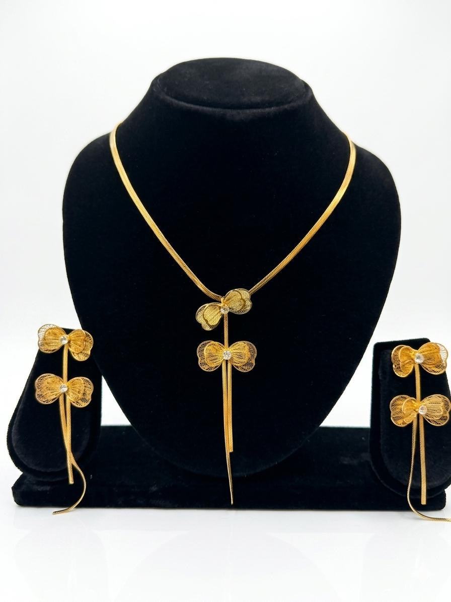 Stainless Steel Necklace & Earrings Collection
