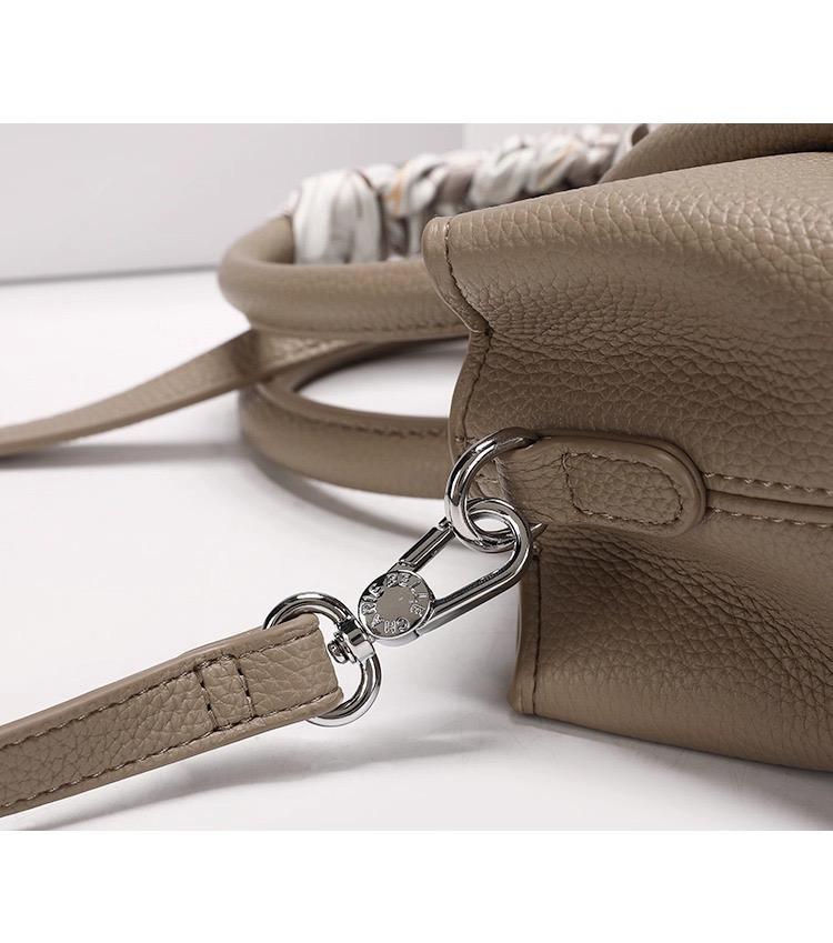 Taupe Scarf Handbag