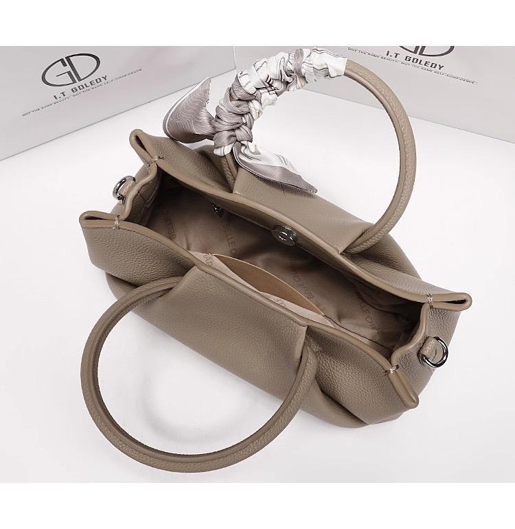 Taupe Scarf Handbag
