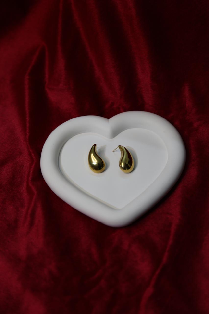 The Gilded Teardrop Studs