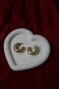 Chubby Hoop Studs