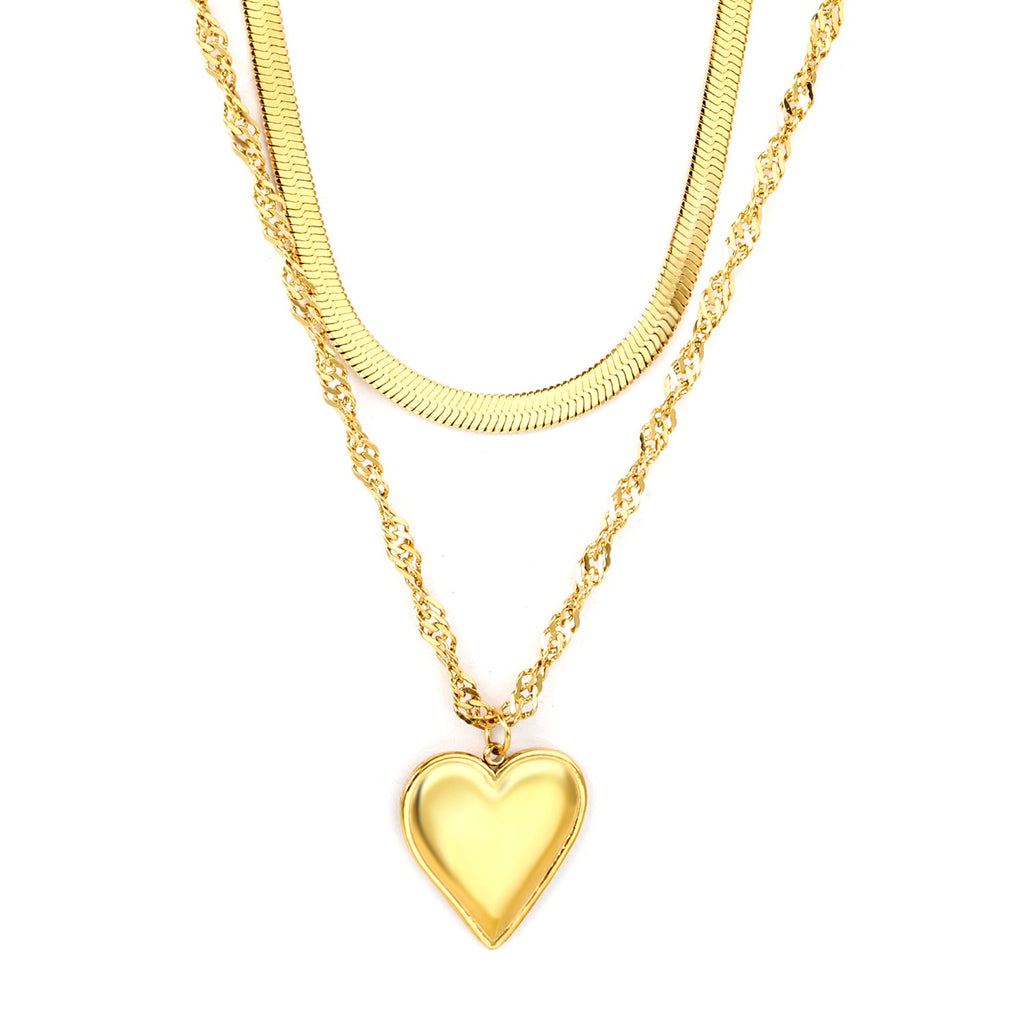 The Eternal Heart Necklace | 18K Gold Plated
