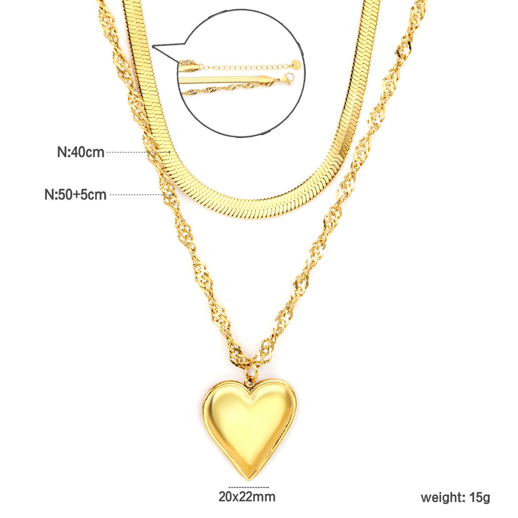 The Eternal Heart Necklace | 18K Gold Plated
