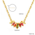 The Iris Marquise Necklace | 18K Gold Plated