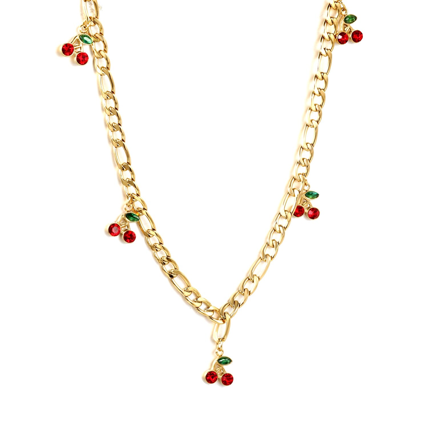 The Cerise Charm Necklace | 18K Gold Plated
