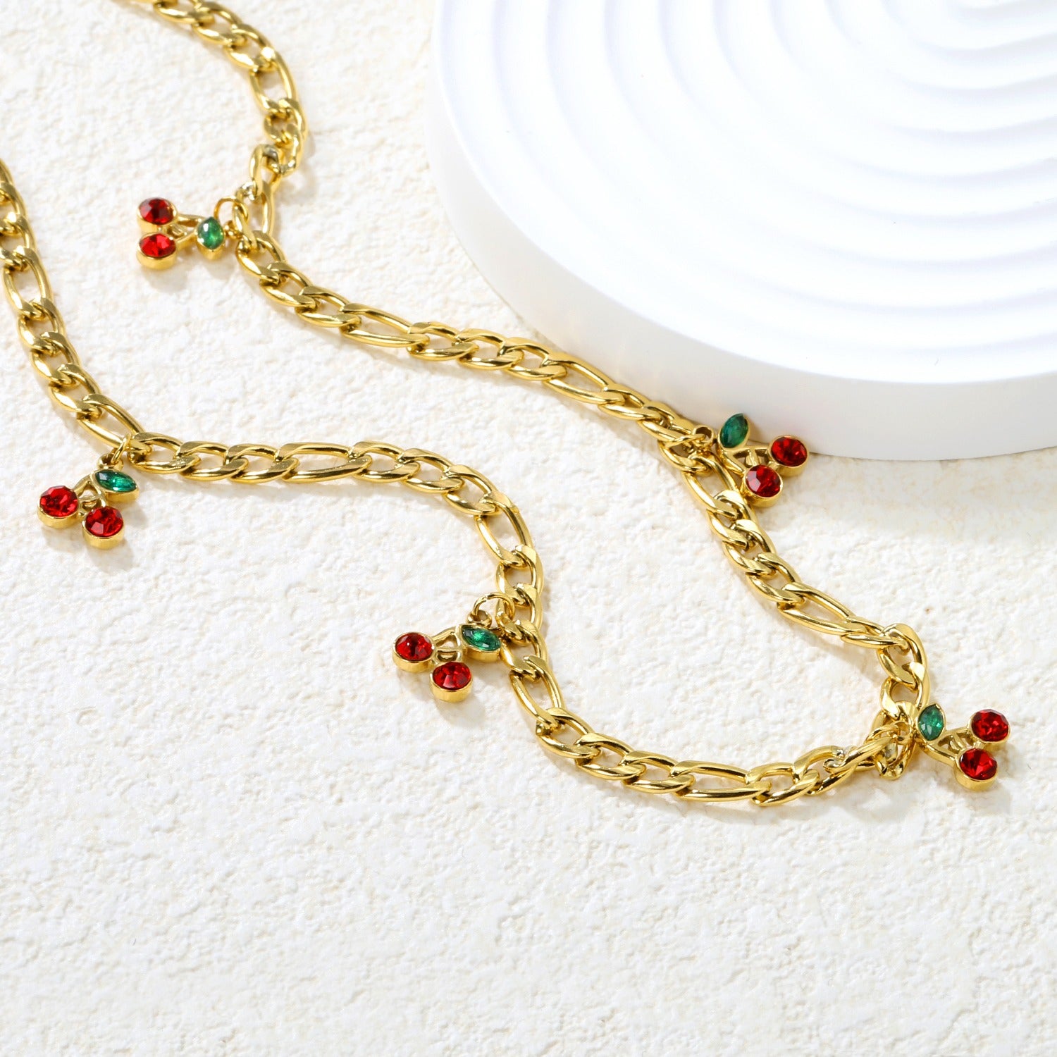 The Cerise Charm Necklace | 18K Gold Plated