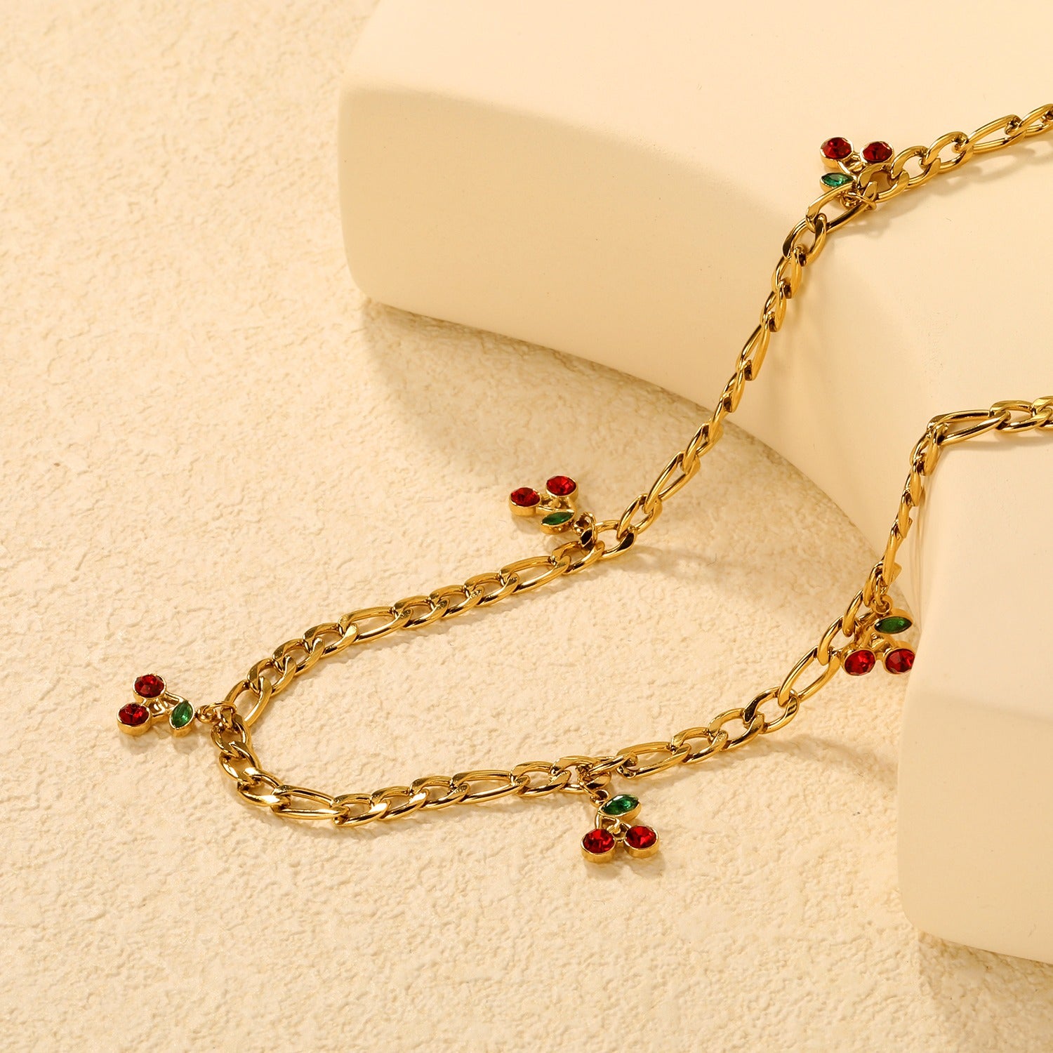 The Cerise Charm Necklace | 18K Gold Plated