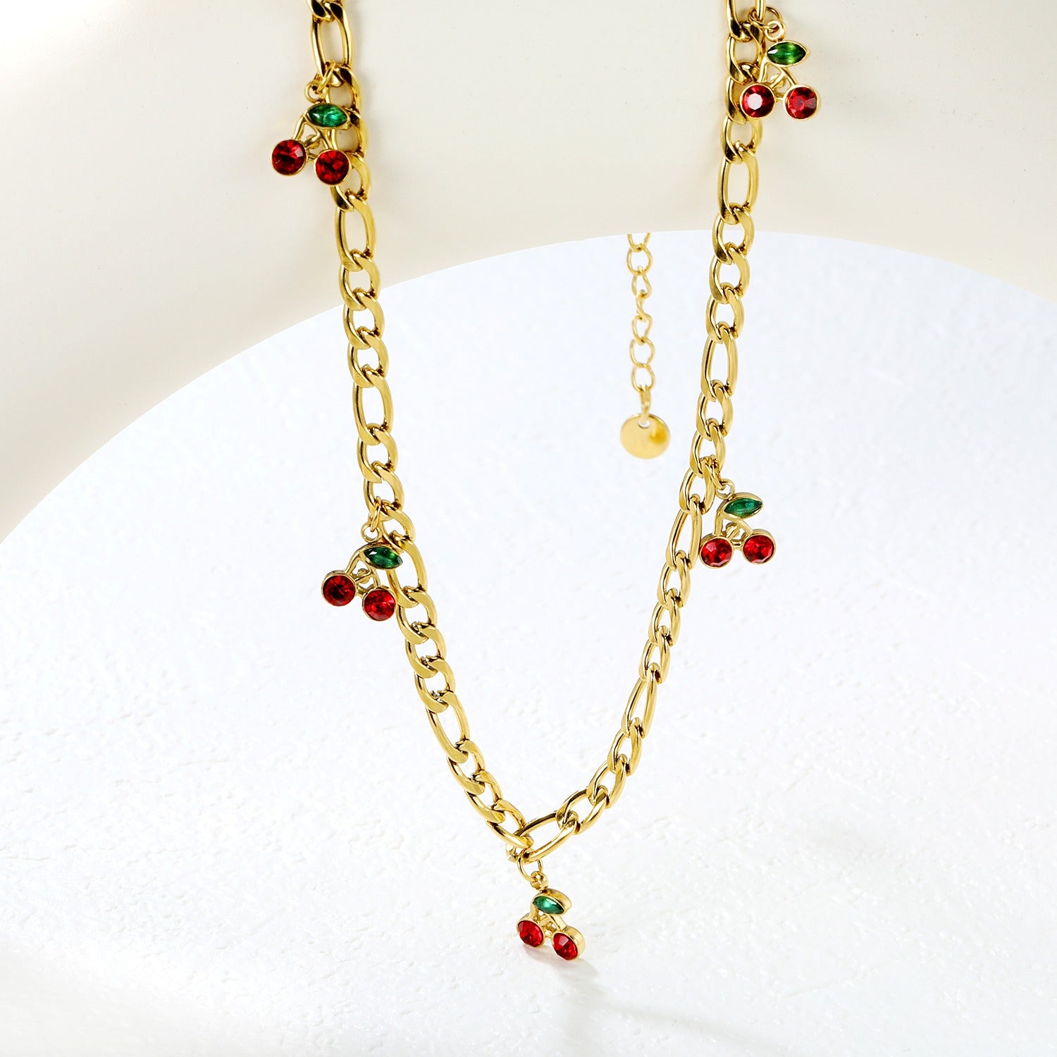 The Cerise Charm Necklace | 18K Gold Plated